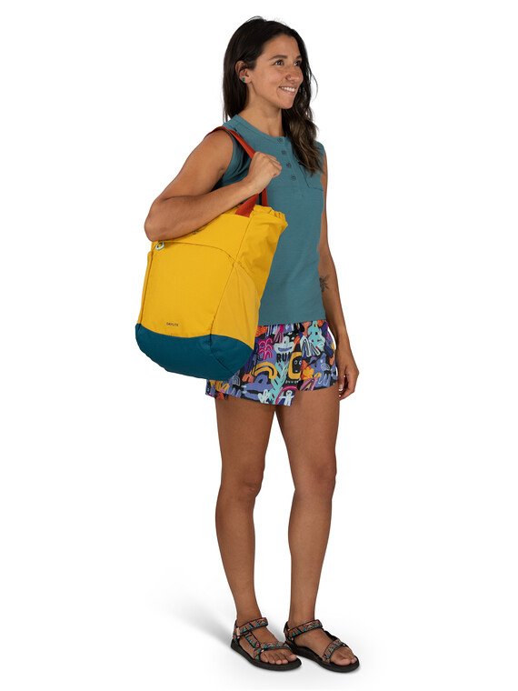 Osprey Daylite Tote Pack - Coral Life Print Green