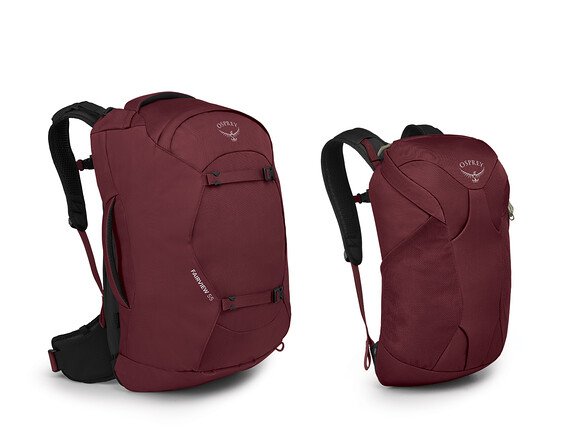 Osprey Fairview 55 Travel Pack - Zircon Red